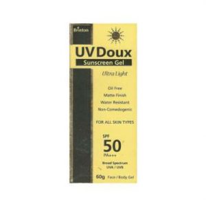 UV DOUX SUNSCREEN SPF 50+ GEL-60 GM - Brinton Pharma